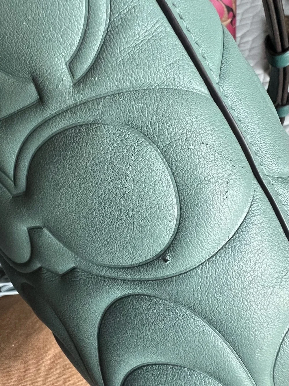 Coach Laurel Shoulder Bag In Blocked Signature Leather